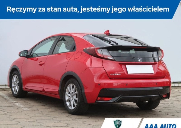 Honda Civic cena 54000 przebieg: 67007, rok produkcji 2015 z Ciężkowice małe 121